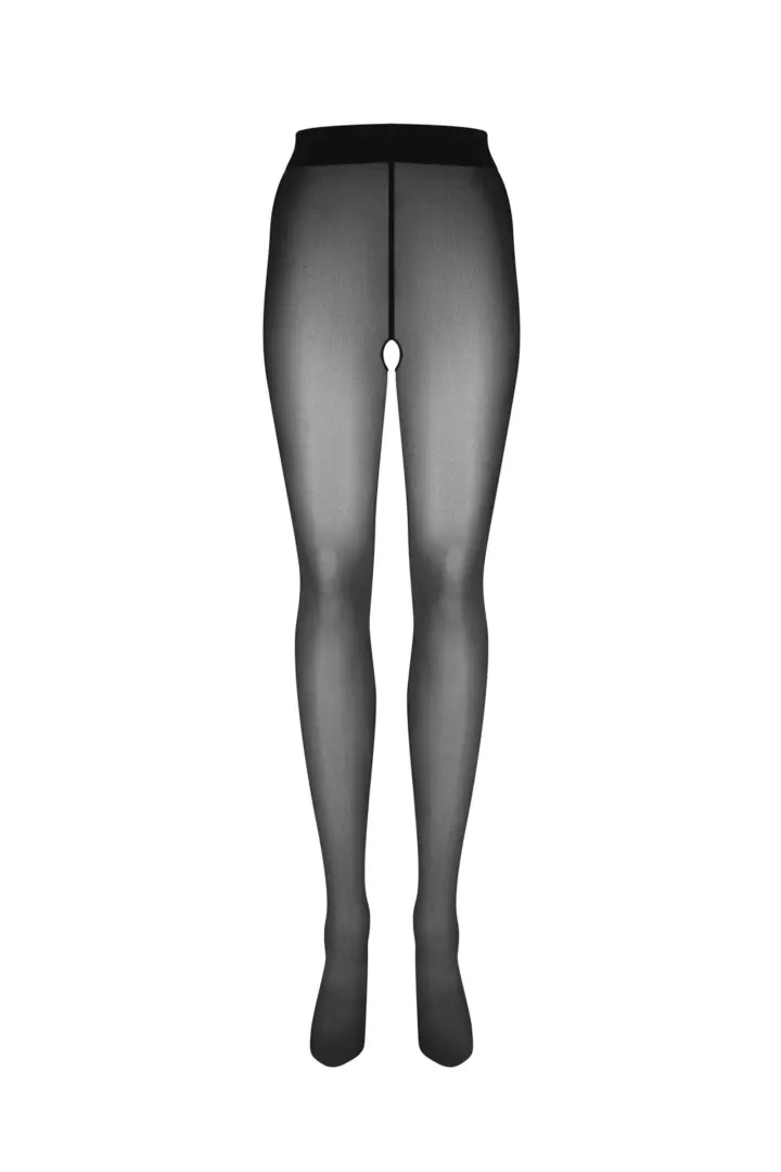 Obsessive Norless Mess Collant Aperti Neri con Scritta Hot Mess – foto 7