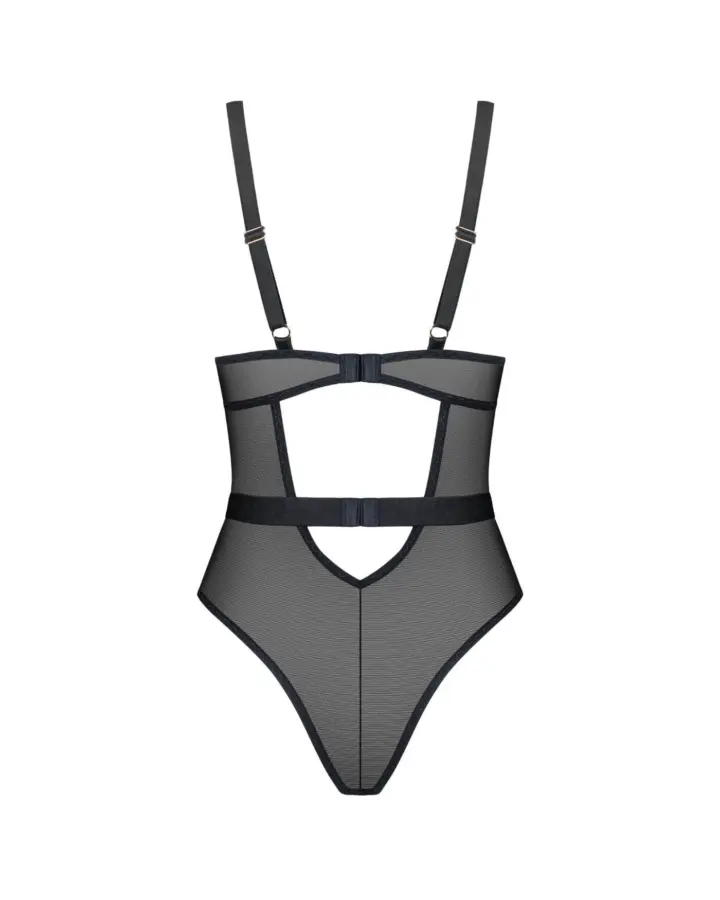Body nero ricamo con ferretto Obsessive Vila Blanes – foto 8