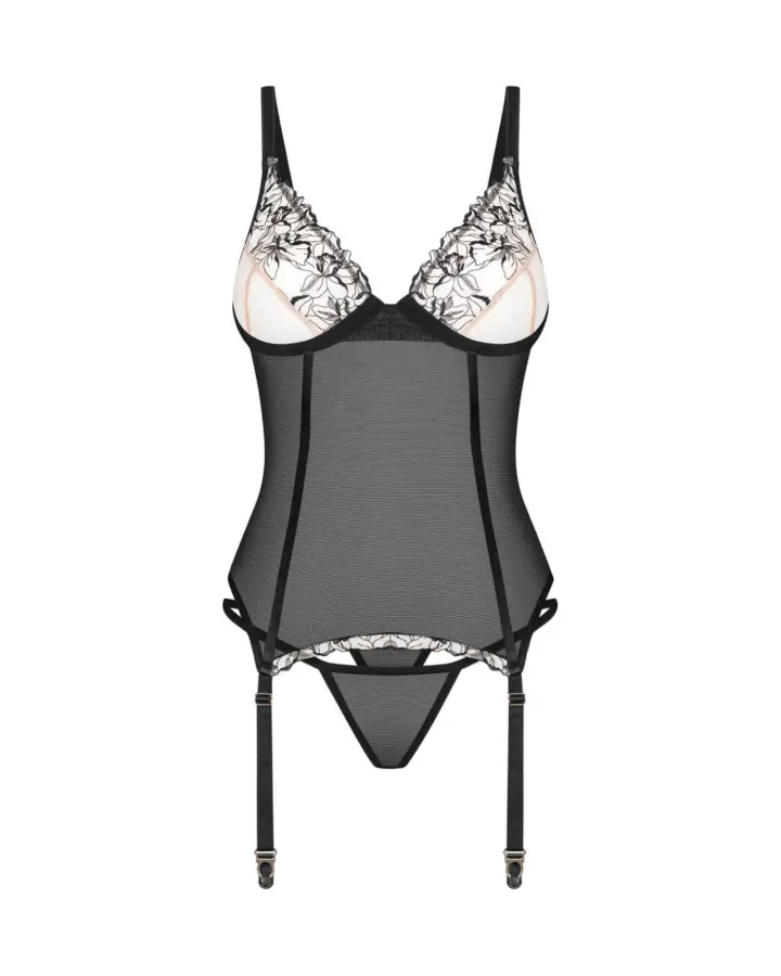 Corsetto con perizoma e lacci del reggicalze Obsessive Vila Blanes – foto 8