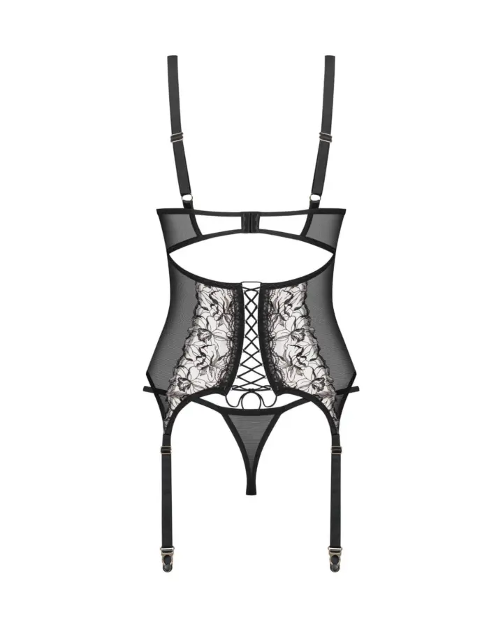 Corsetto con perizoma e lacci del reggicalze Obsessive Vila Blanes – foto 9