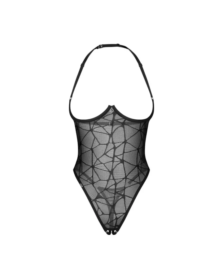 Body aperto senza coppe in pizzo geometrico Obsessive Olianna – foto 7