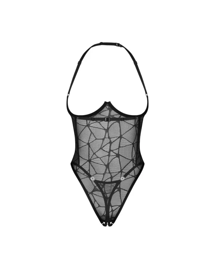 Body aperto senza coppe in pizzo geometrico Obsessive Olianna – foto 8