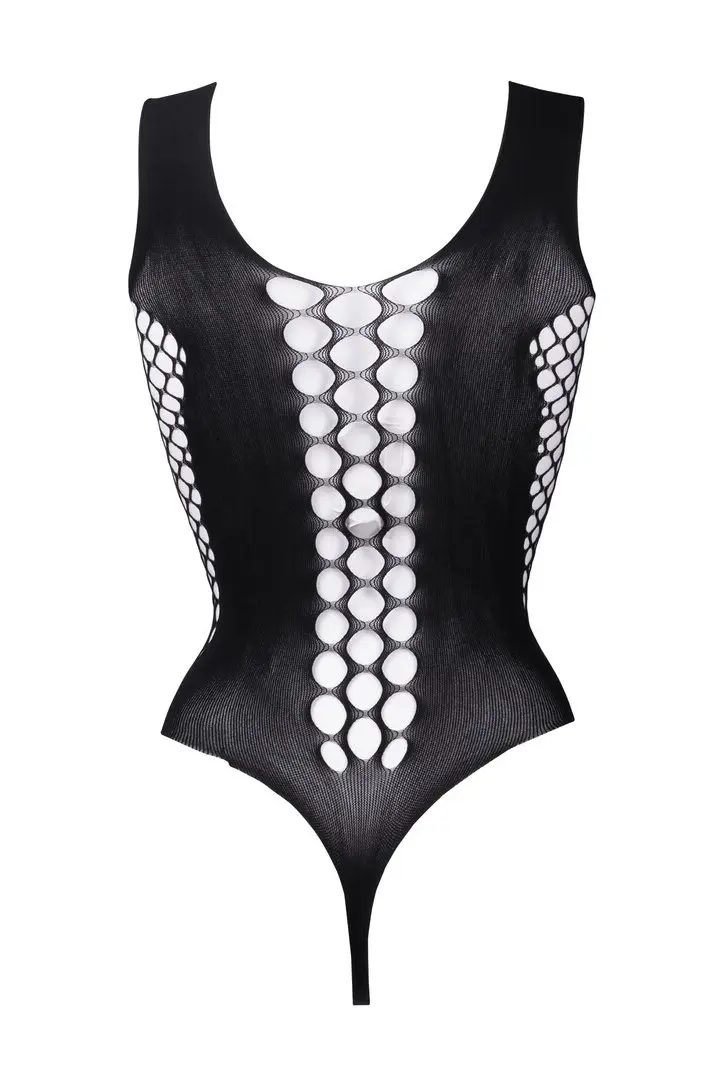 Contrast Fence body nero a rete con intrecci frontali – foto 5