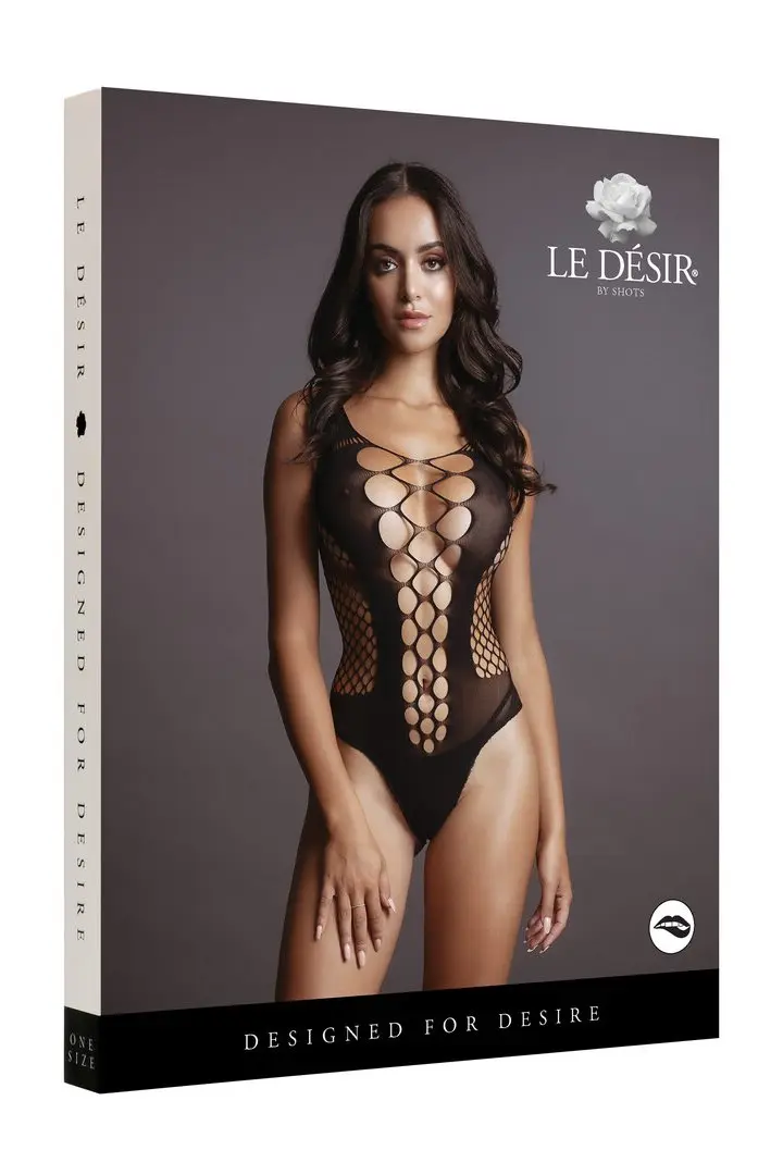 Contrast Fence body nero a rete con intrecci frontali – foto 6