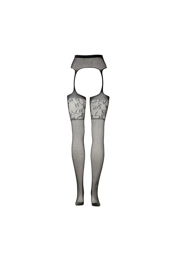 Garter Lace calze Curvy con reggicalze e balza in pizzo – foto 3