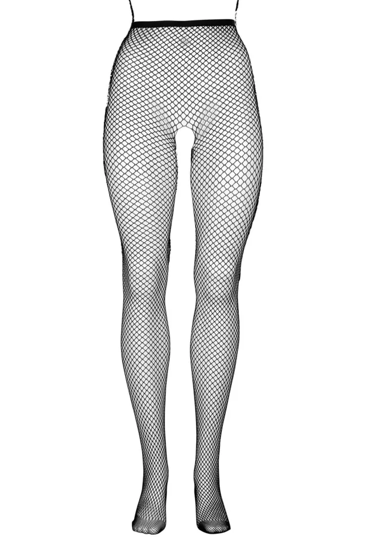 Collant Curvy a rete fine con disegno sagomato – foto 7