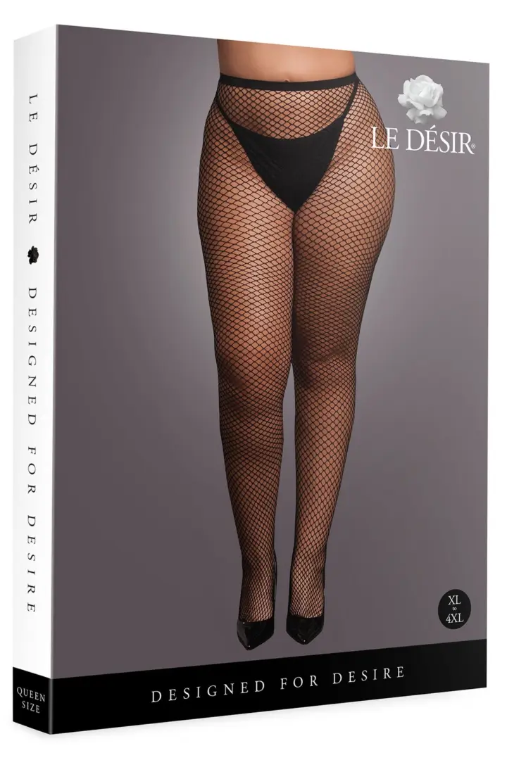 Collant Curvy a rete fine con disegno sagomato – foto 8