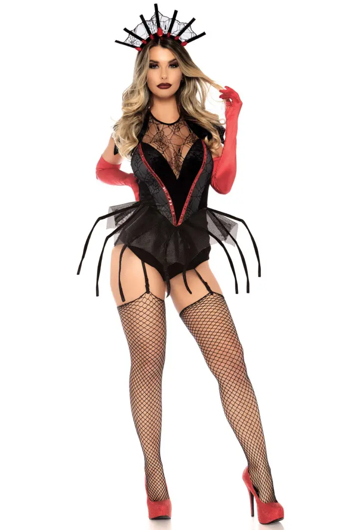 Leg Avenue Spider Queen Costume Regina Ragno con Body – foto 3