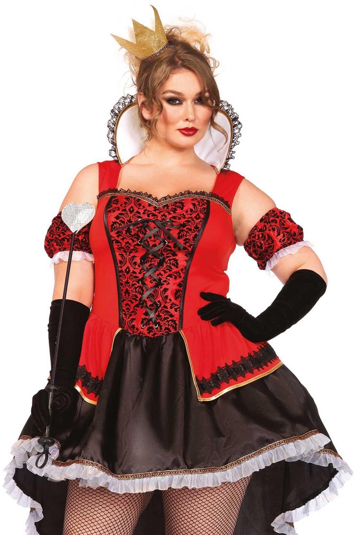 Leg Avenue Royally Sexy Queen Costume Curvy Regina di Cuori