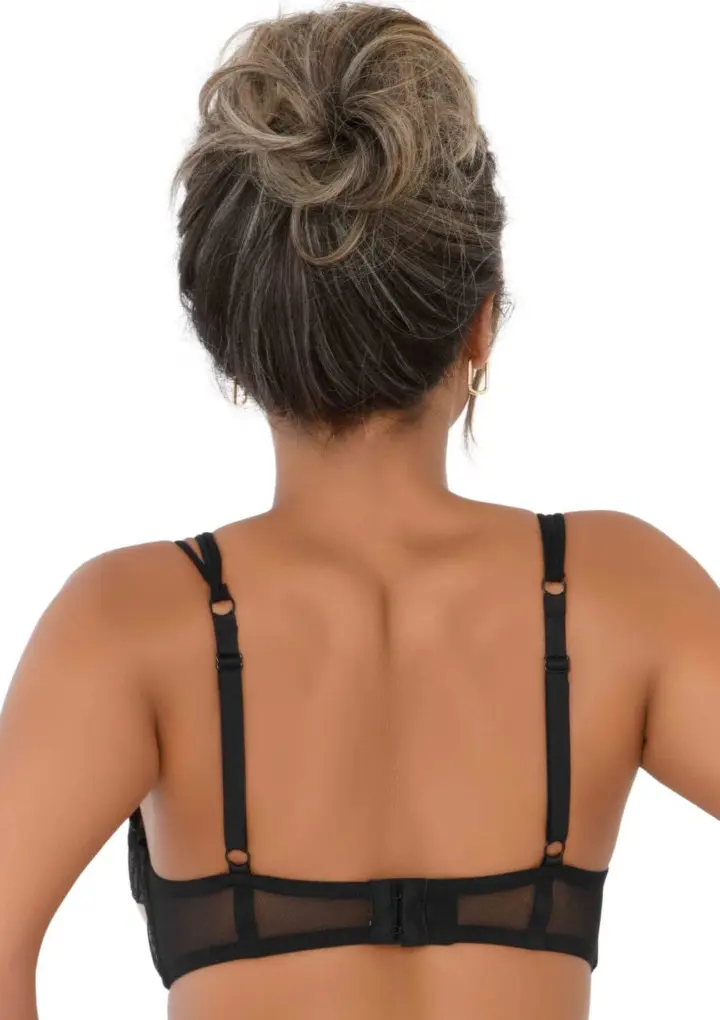 Reggiseno Nero Day & Night in Pizzo con Effetto Underboob – foto 4