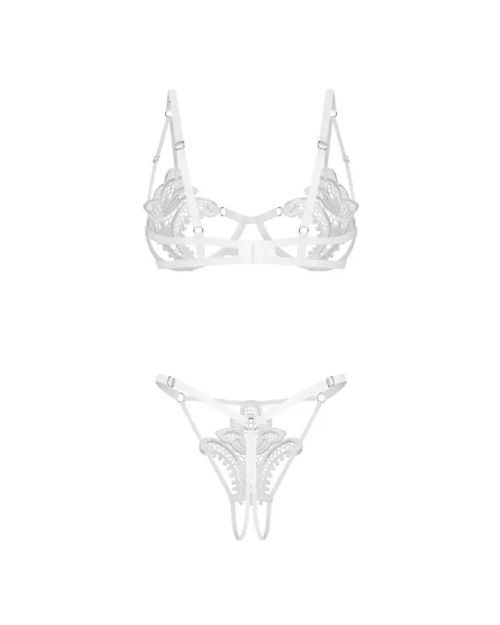 Completino Intimo Aperto Bianco Obsessive Luise Sublim – foto 9