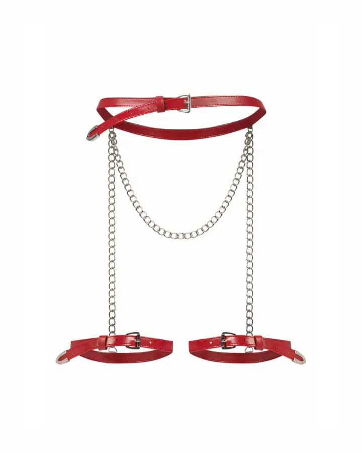 Harness Rosso con Catene Inferro Obsessive – foto prodotto, retro
